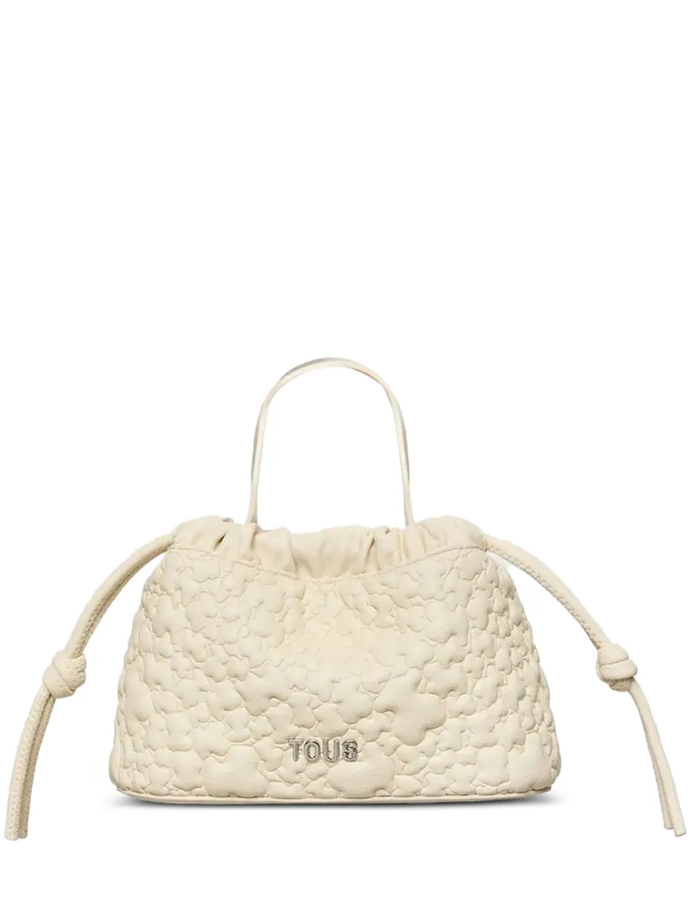 Tous Small Puffy Bear Shoulder Bag In Neutral