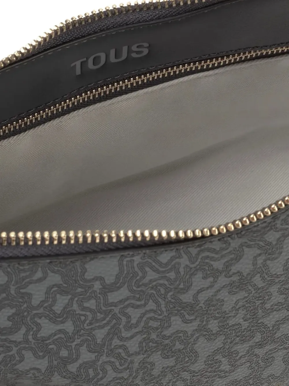 Tous Kaos Mini Lines Crossbody Bag In Gray