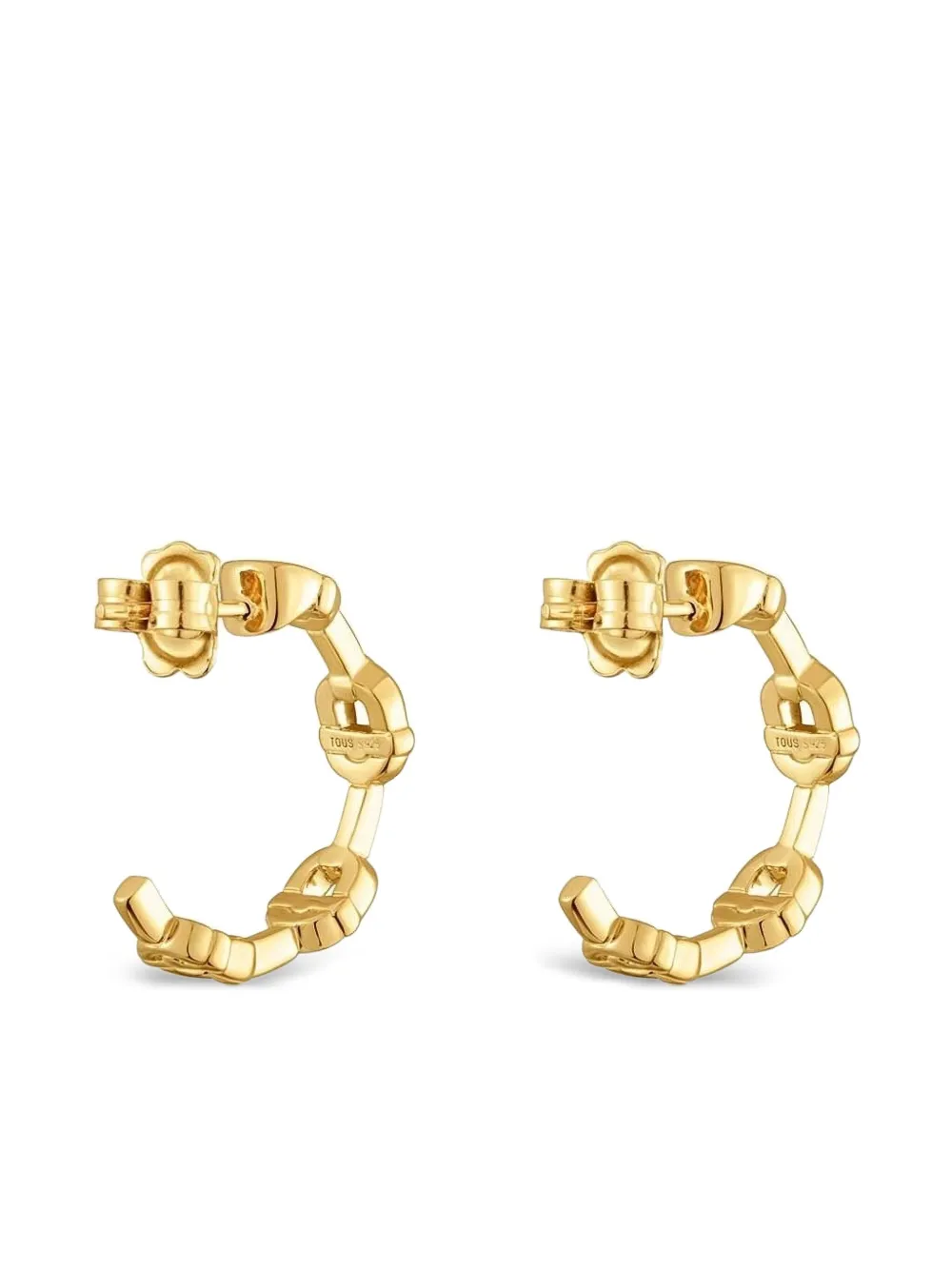 TOUS interlocking-details earrings - Goud