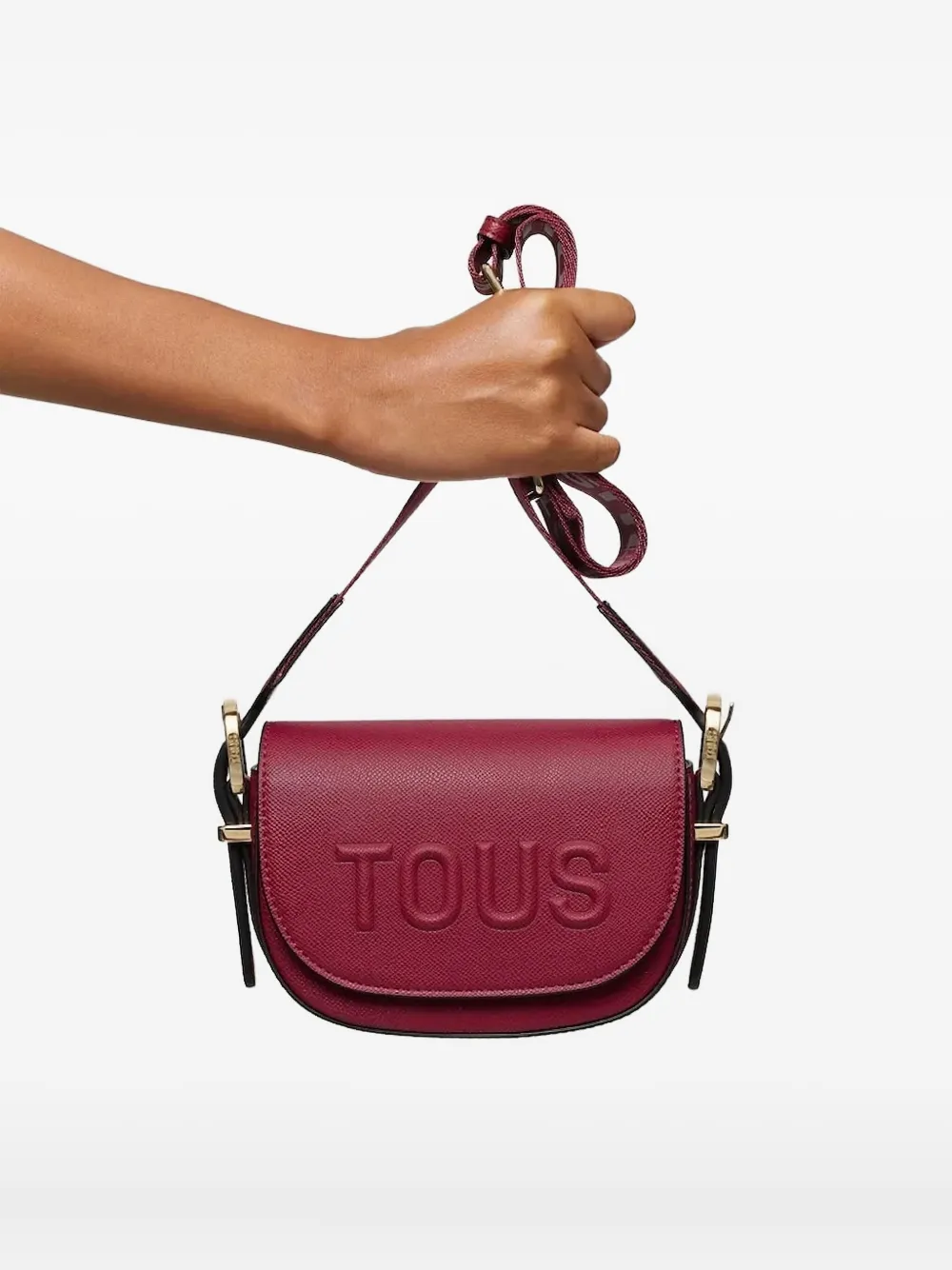 Tous Leather Satchel Bag In Red