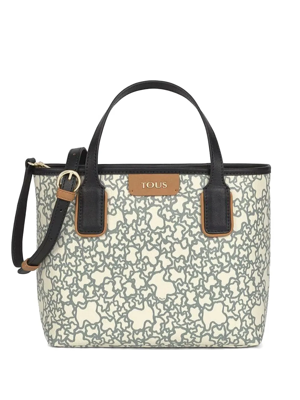 Tous Small Kaos Mini Tote Bag In Neutral