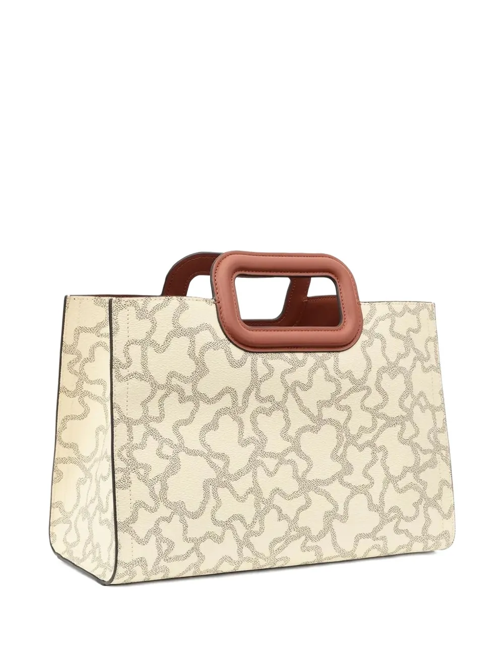 Tous Medium Amaya Kaos Bear-pattern Handbag In Neutral