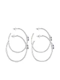 TOUS amethyst-embellished hoop earrings - Silver