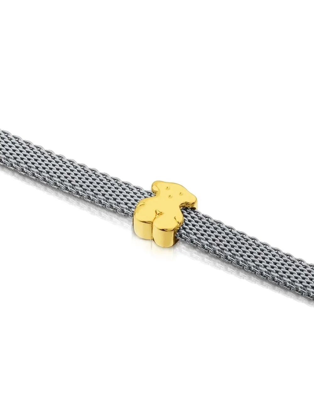 Tous Icon Bear Mesh Bracelet In Neutral