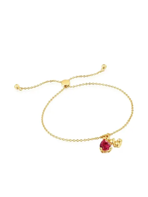 TOUS ruby bear charm bracelet