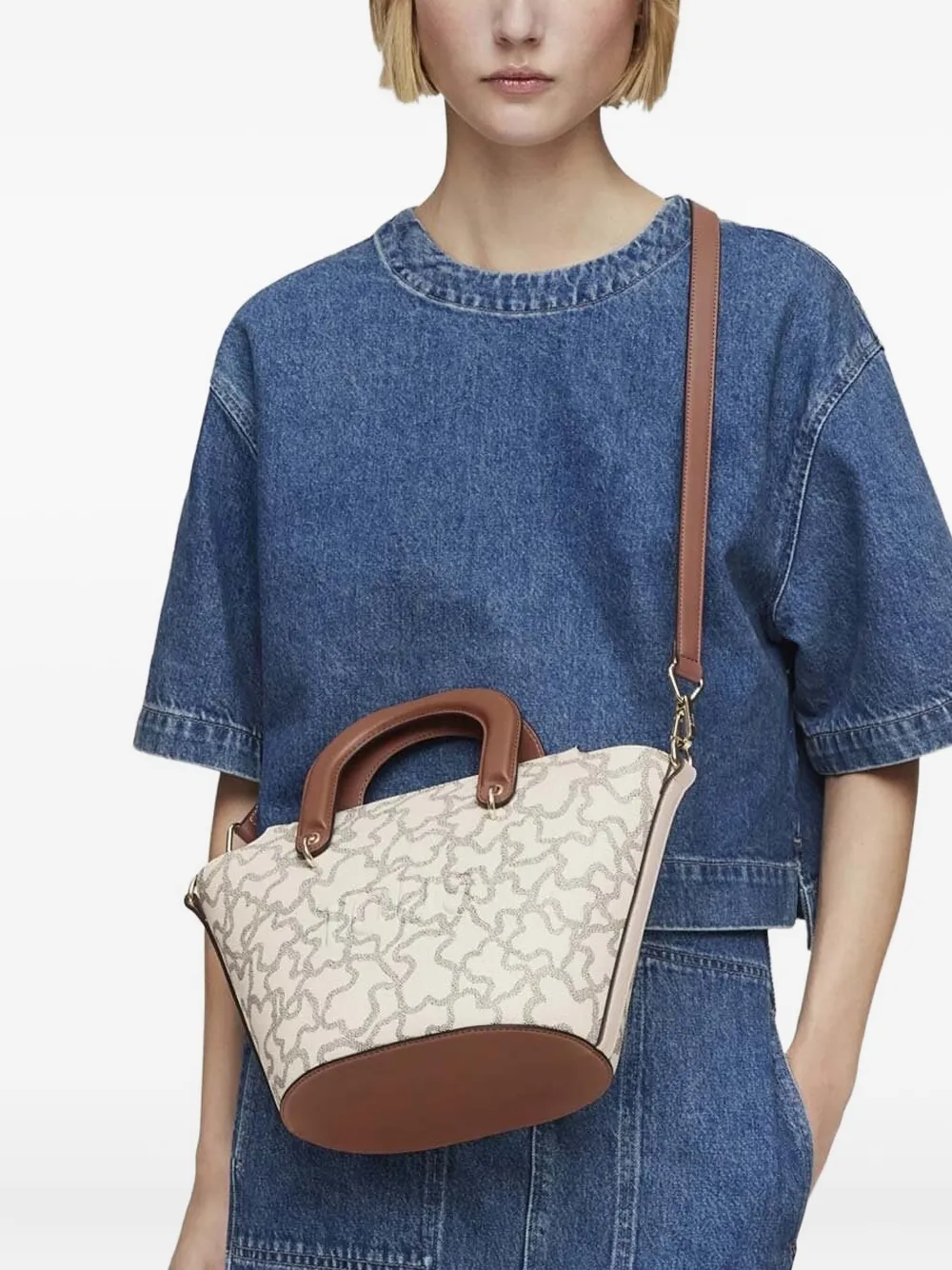 Tous Kaos Icon Tote Bag In Neutral
