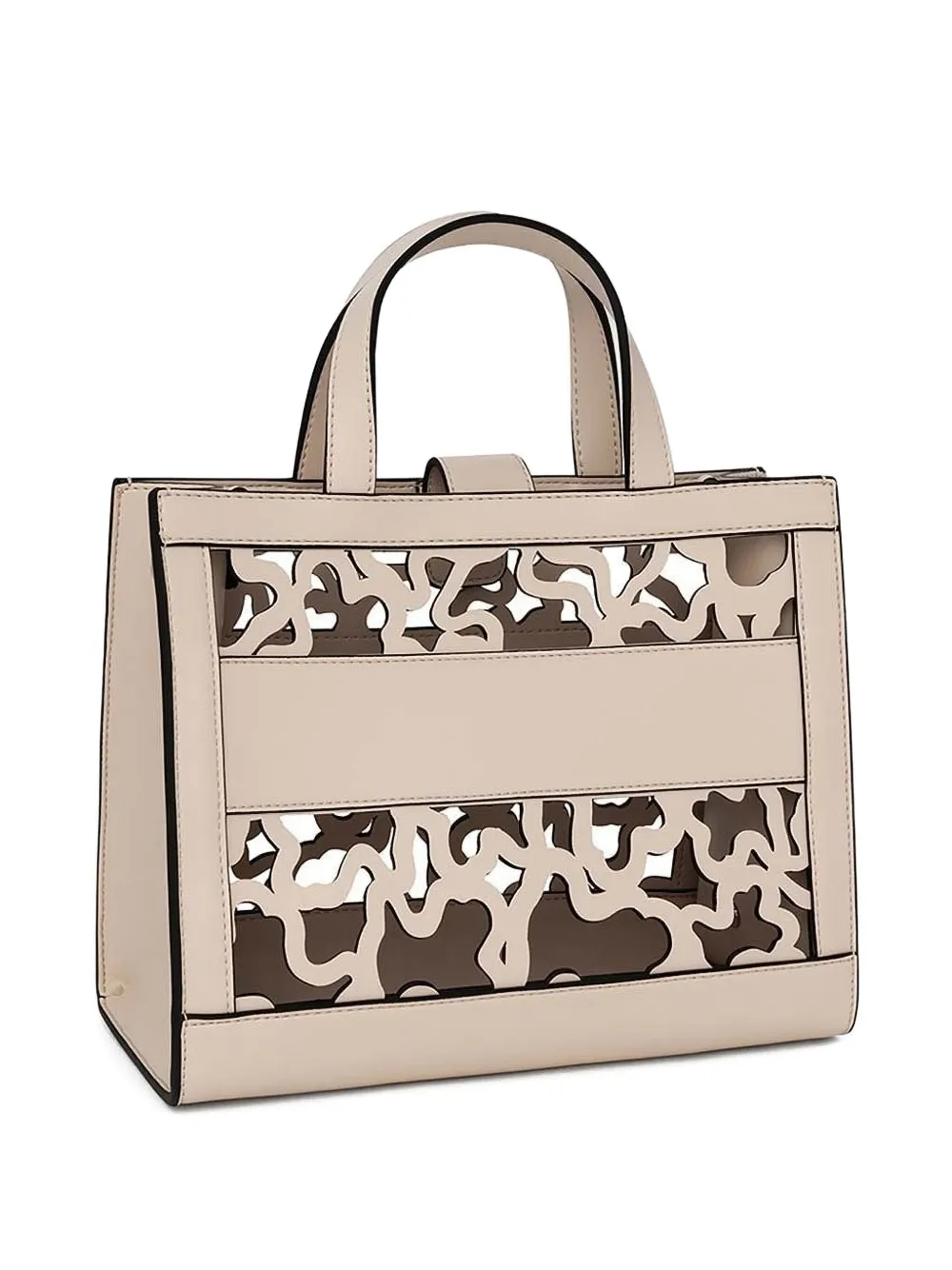 Tous Cut-out Satchel Bag In Neutral