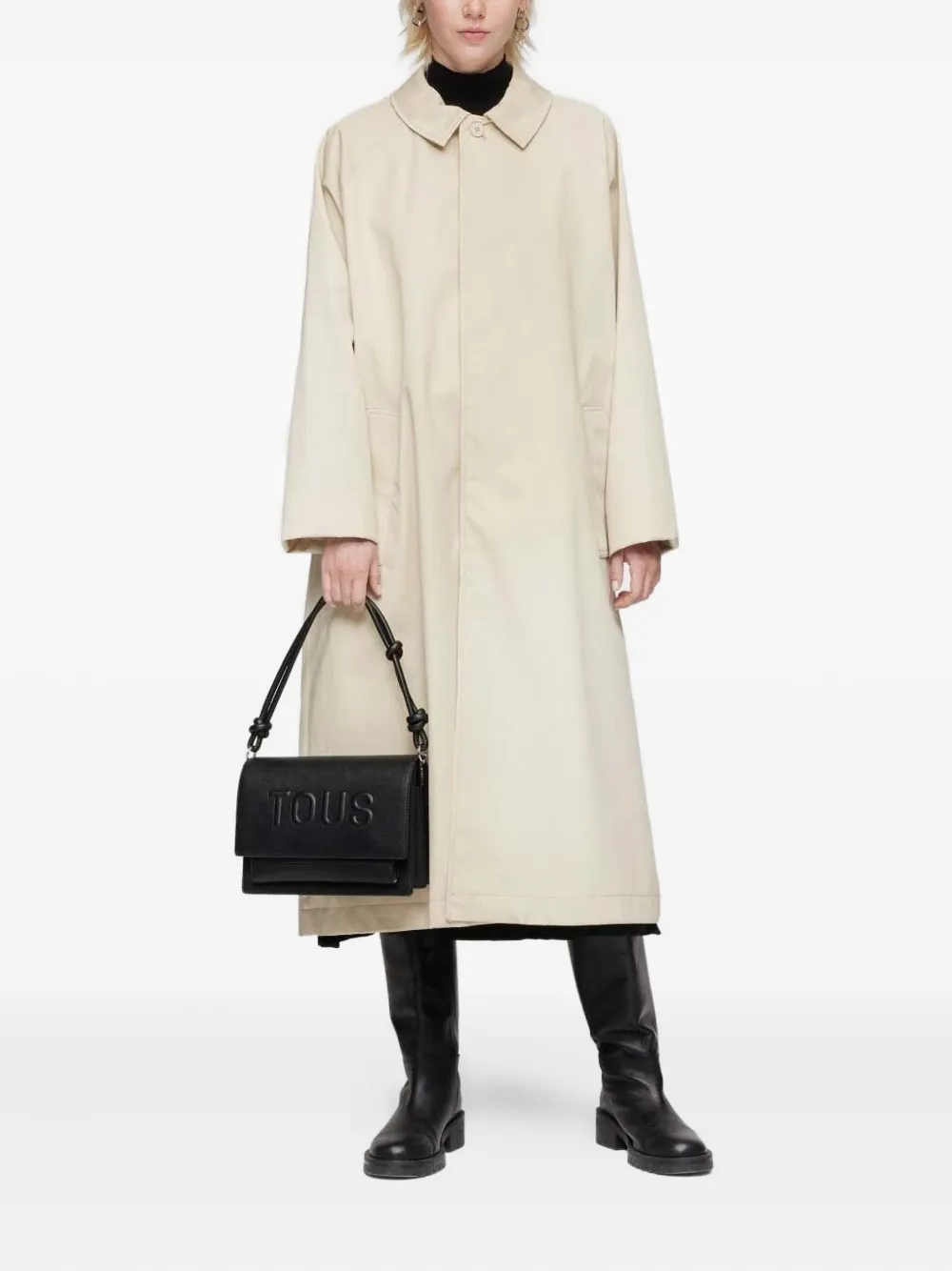 Tous Knotted-handle Crossbody Bag In Black