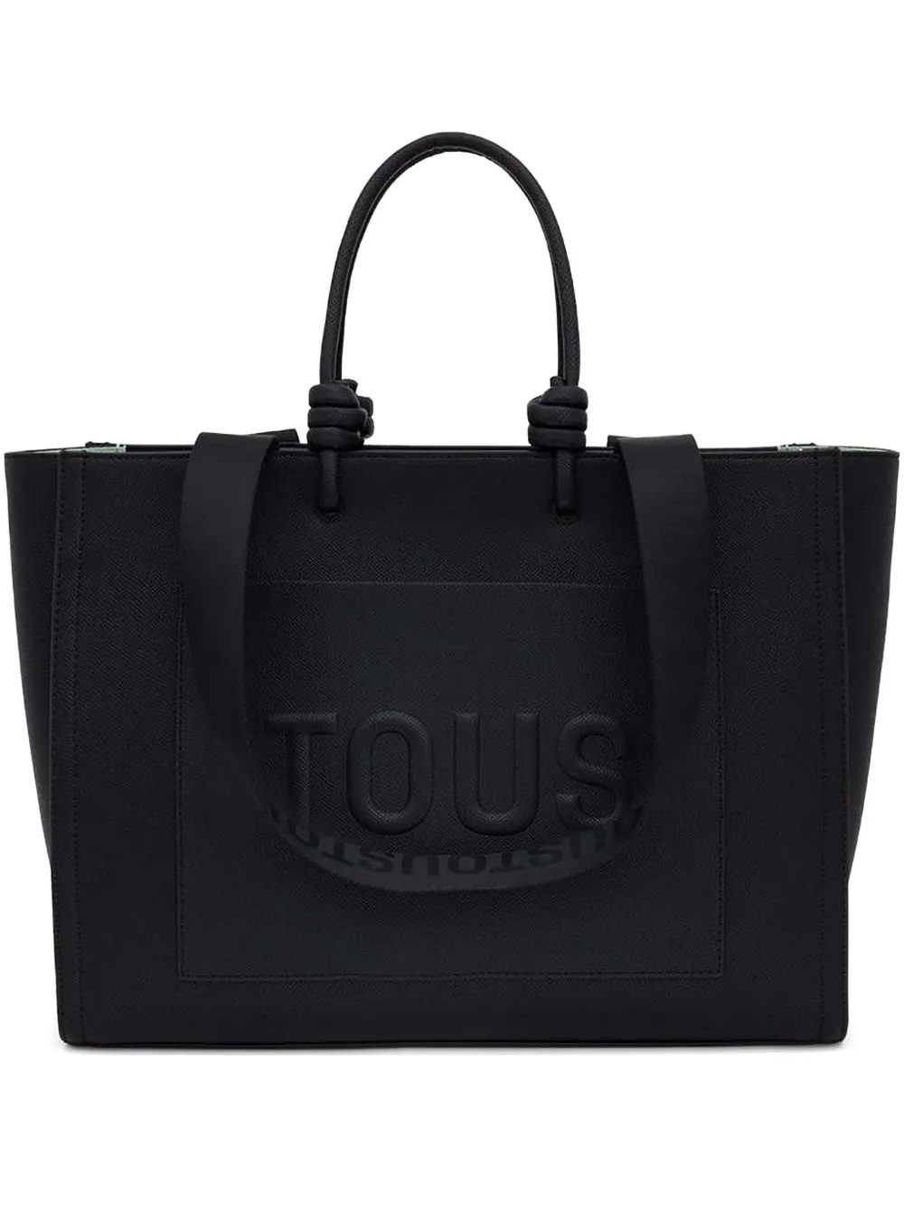 Tous Embossed-logo Tote Bag In Black
