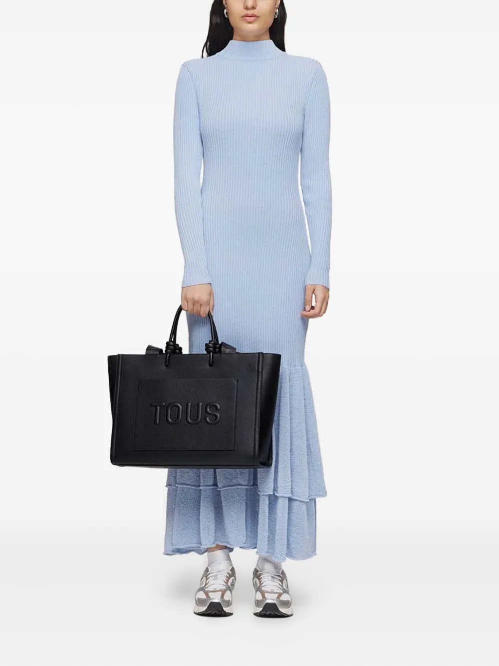 TOUS embossed-logo tote bag - Zwart