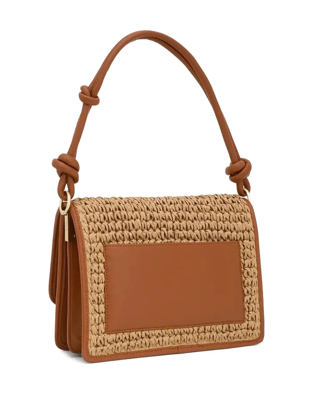 Tous Small Audree Raffia Crossbody Bag In Brown