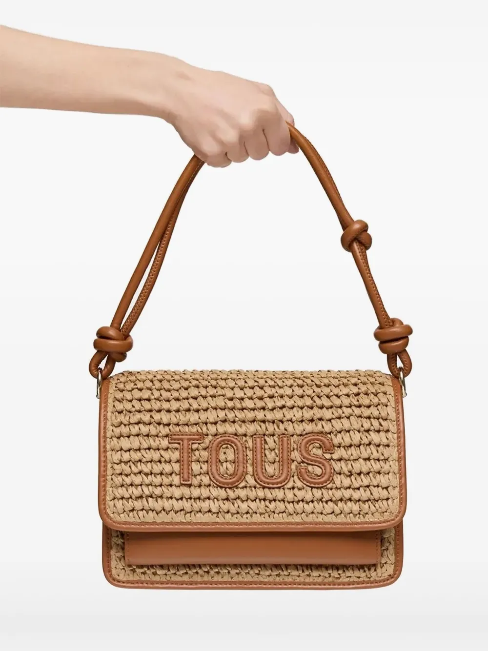 TOUS small Audree raffia crossbody bag | Brown | Image 1