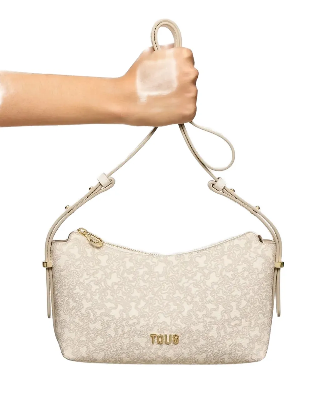 Tous Logo-print Shoulder Bag In Neutral