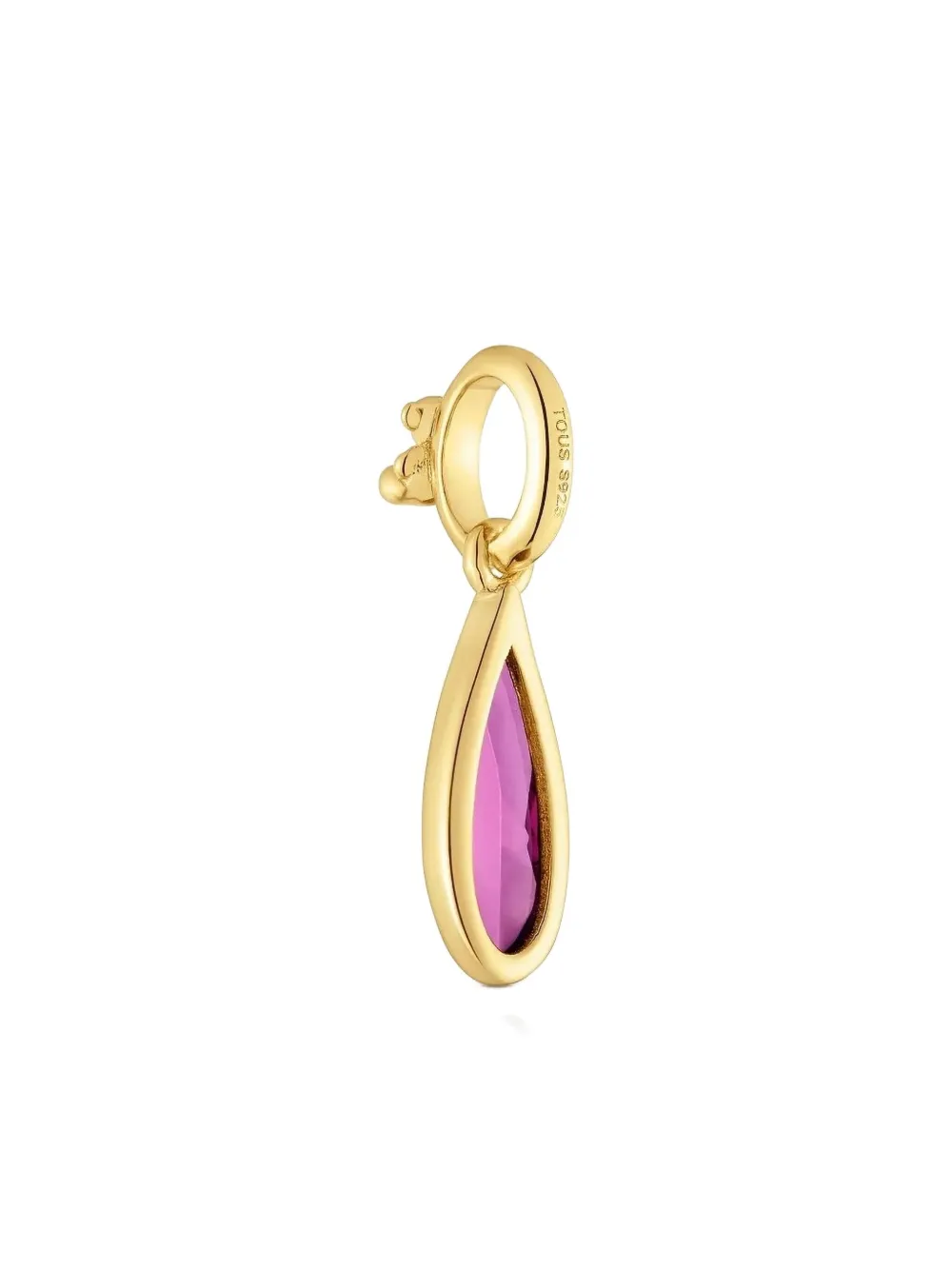 TOUS Peervormige hanger met edelsteen - Goud