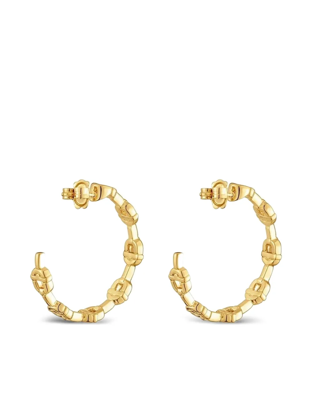 TOUS chain-link hoop earrings - Goud