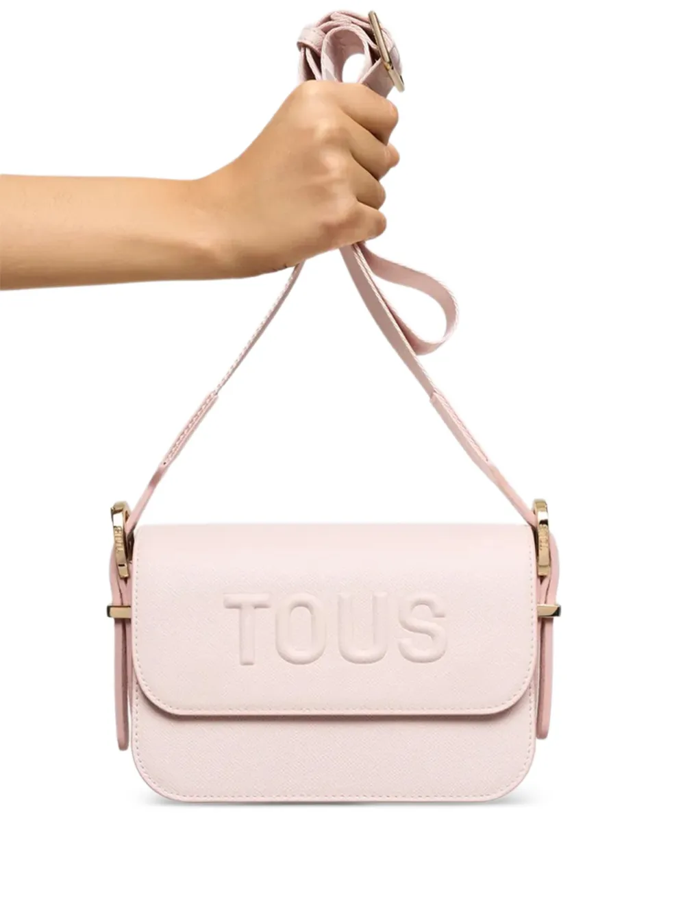 TOUS embossed-logo cross body bag - Rosa
