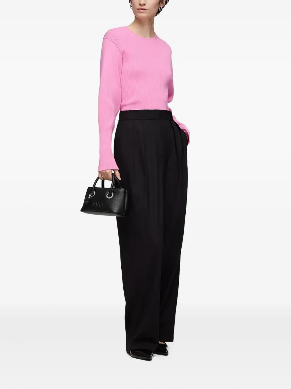 TOUS Poppy kleine shopper met ringdetail - Zwart