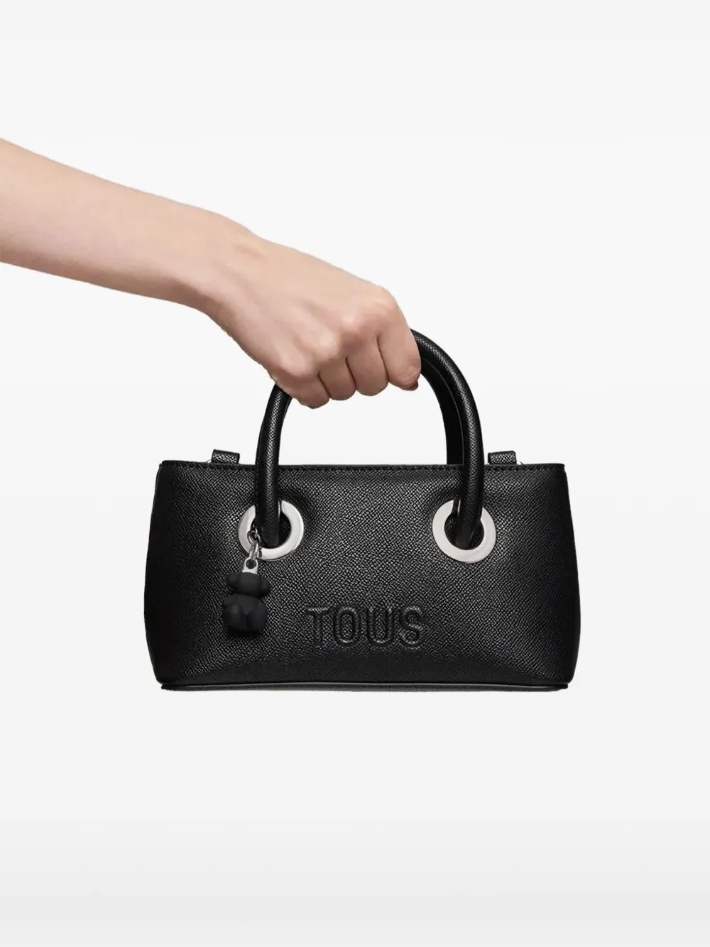 TOUS Poppy リングディテール ハンドバッグ S - ブラック TOUS Poppy リングディテール ハンドバッグ S - ブラック