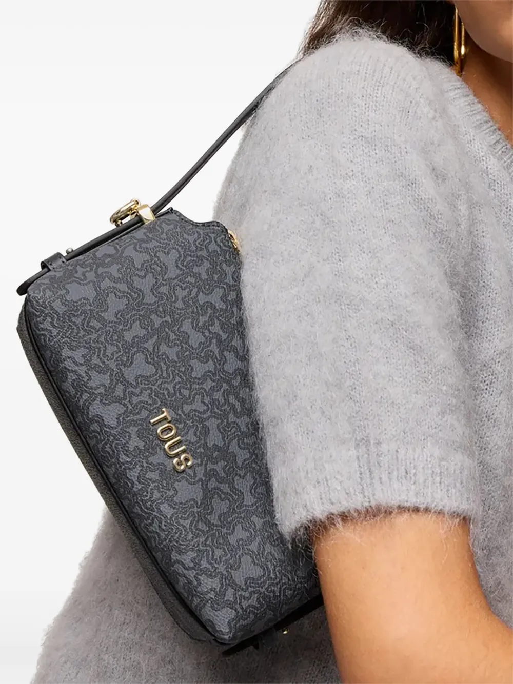 TOUS ロゴ ショルダーバッグ - グレー TOUS ロゴ ショルダーバッグ - グレー