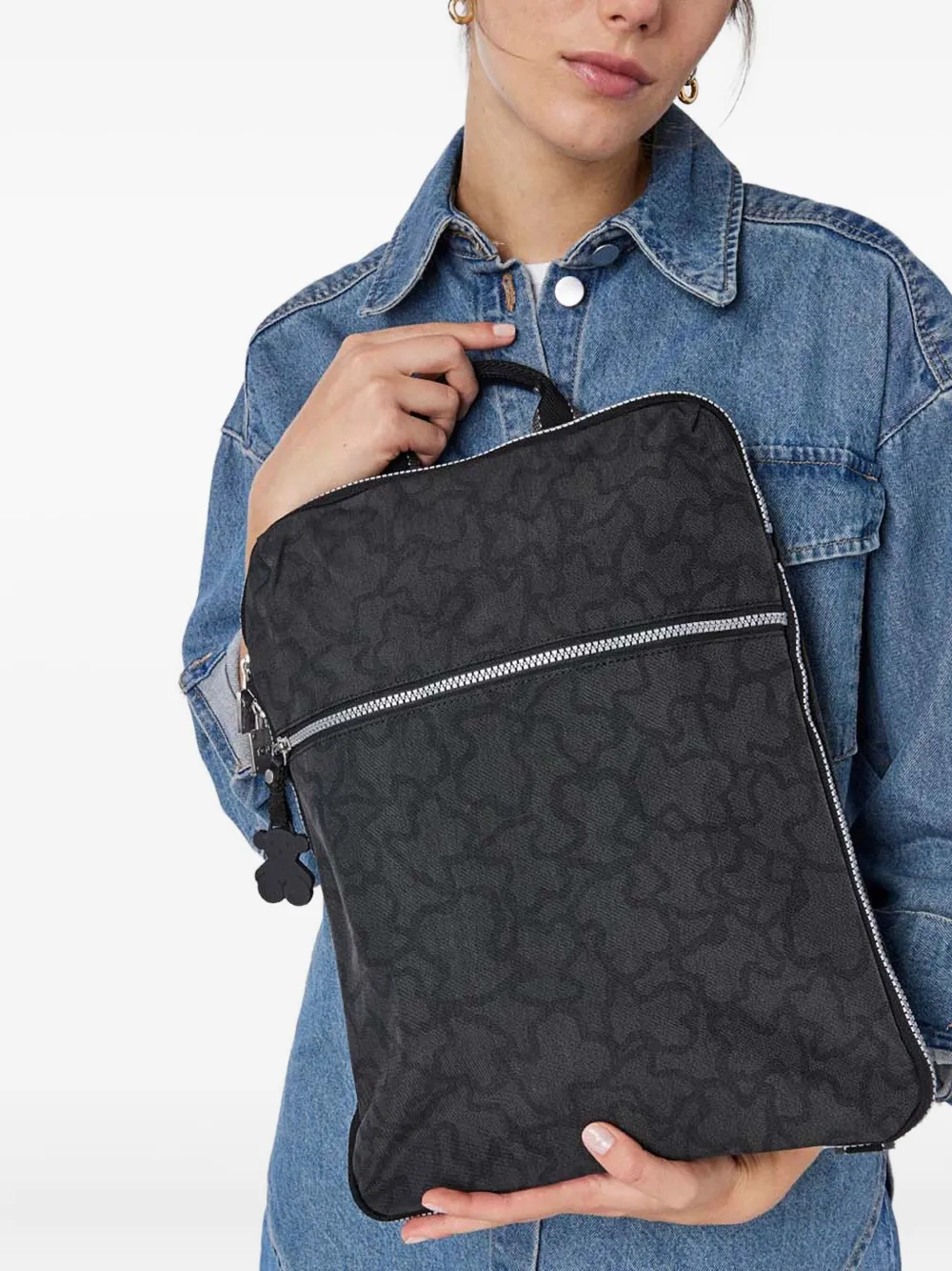 TOUS logo-print backpack - Zwart