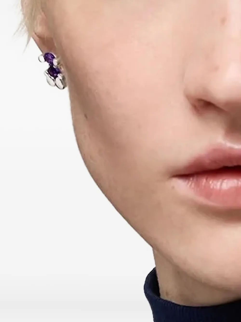 Tous Sapphire-bear Earrings In Purple