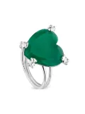 TOUS heart-embellishment ring - Silver