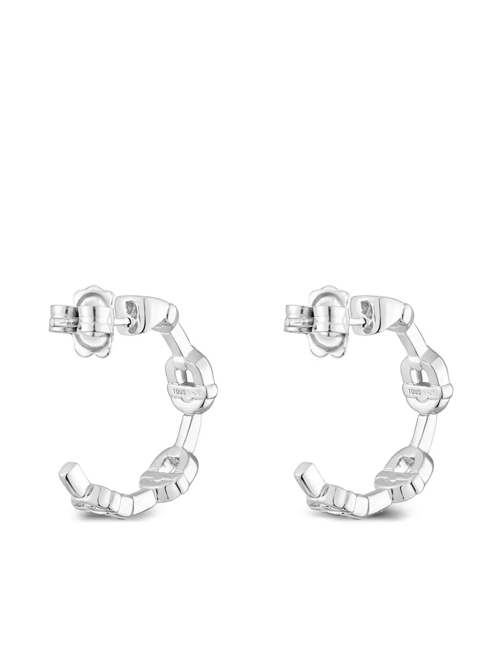 TOUS chain-link hoop earrings - Zilver
