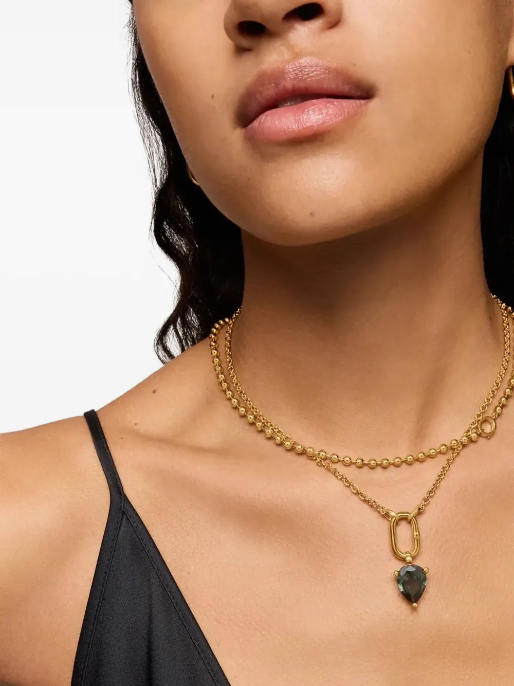  Tous Pear-shaped Pendant - Gold 