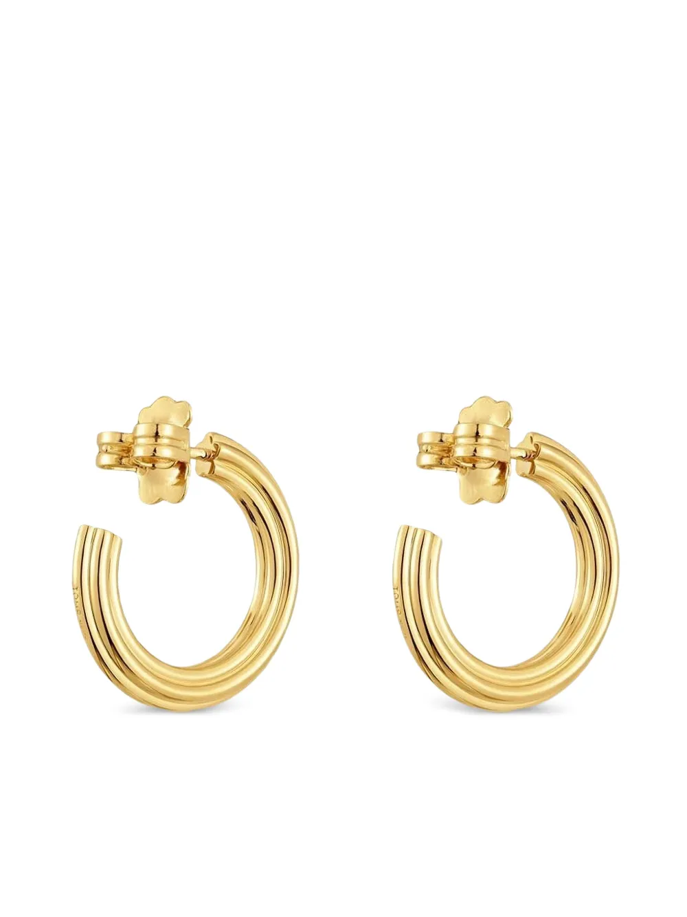 Tous Triple-band Hoop Earrings In Gold
