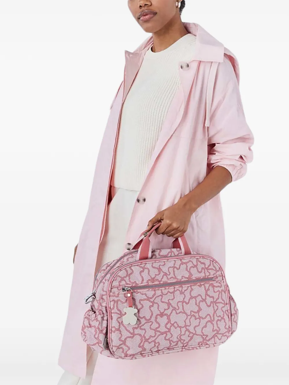 TOUS Wickeltasche mit Teddy-Print - Rosa