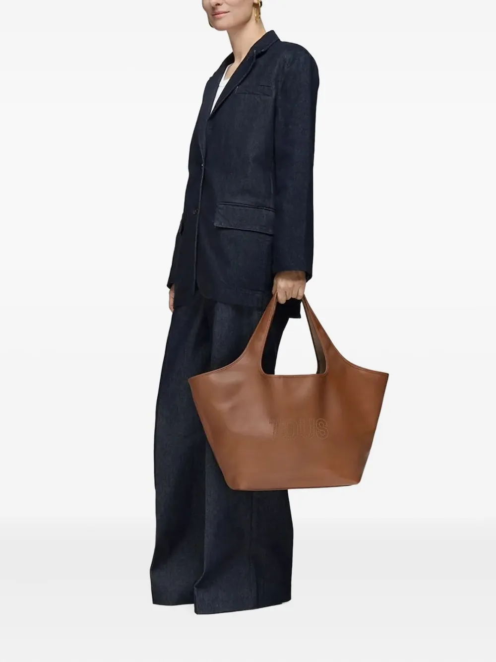 TOUS Grote Lirio shopper met logodetail - Bruin