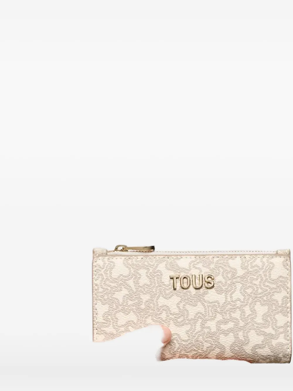 Tous Kaos Zip Wallet In Neutral