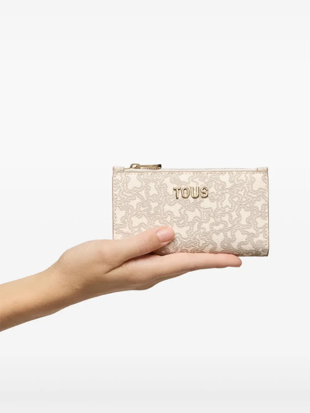 TOUS Kaos portemonnee met rits Beige