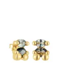 TOUS bear-shaped crystal earrings - Gold