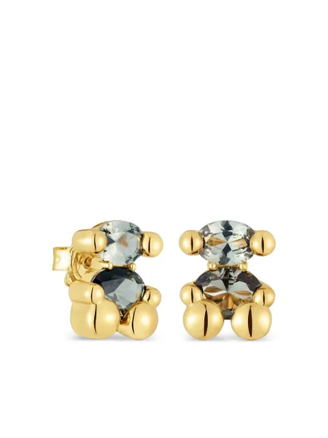 TOUS bear-shaped crystal earrings