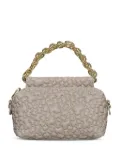 TOUS bear-embossed chain-strap cross-body bag - TAUPE