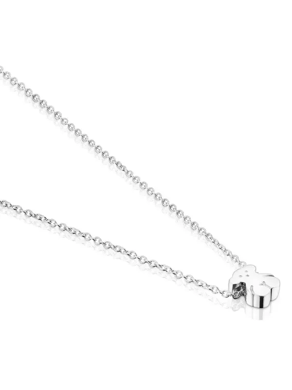 TOUS bear-shaped Pendant Necklace Silver FARFETCH JO