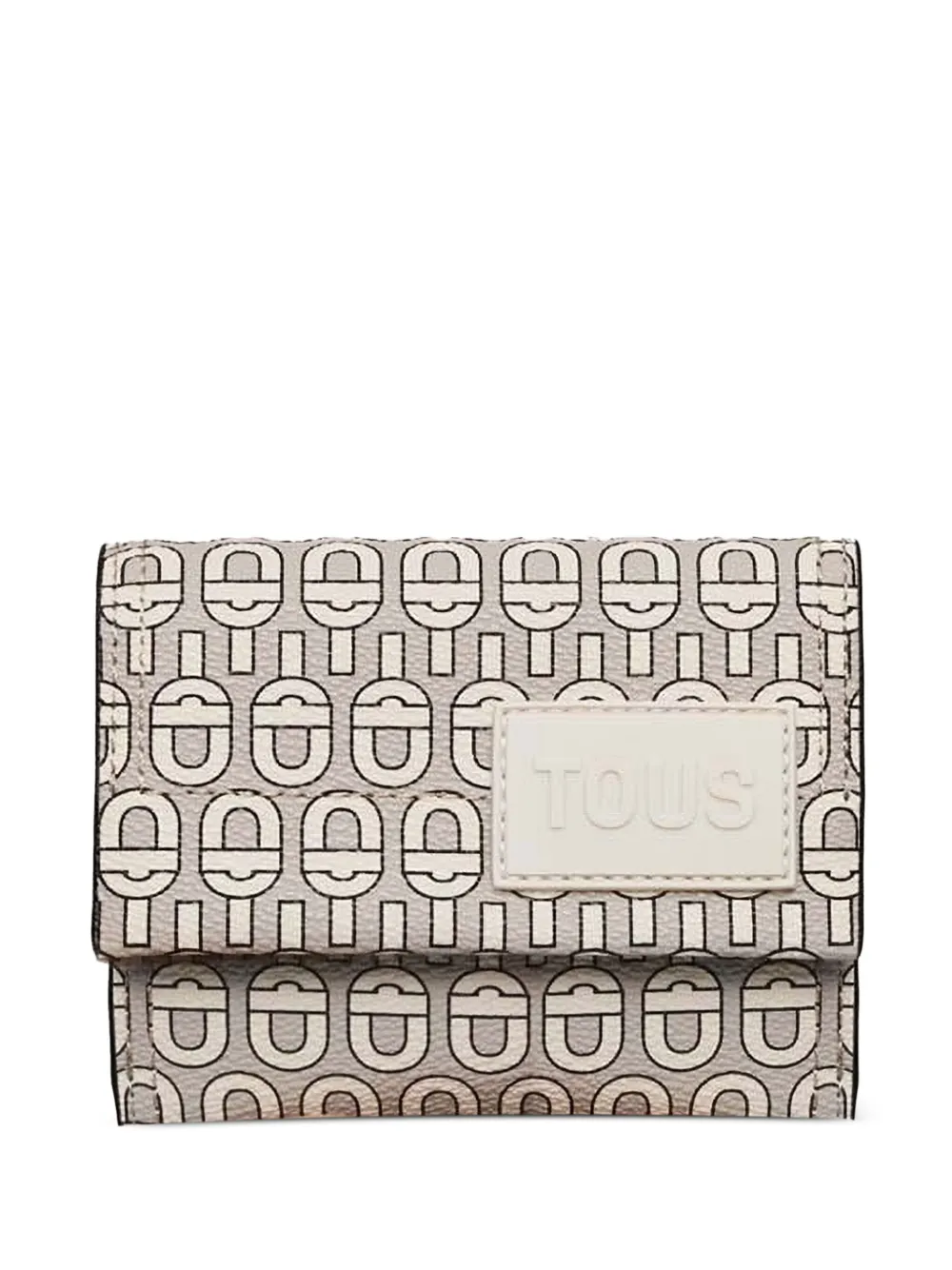 Tous Monogram Trifold Wallet In Neutral