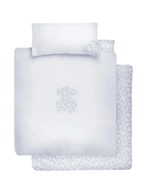 TOUS embroidered-detail blanket set