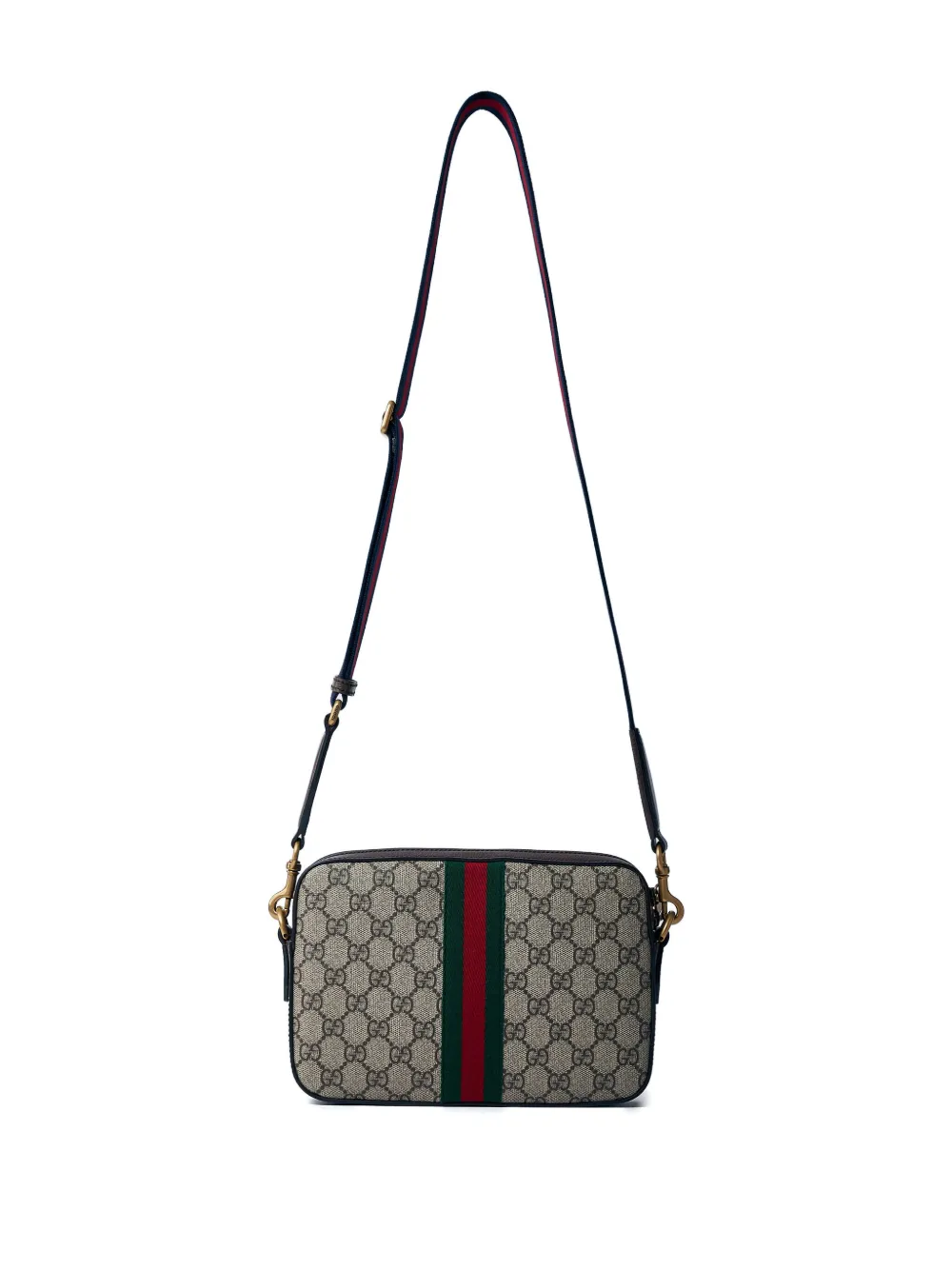 Gucci GG Supreme canvas crossbodytas Bruin