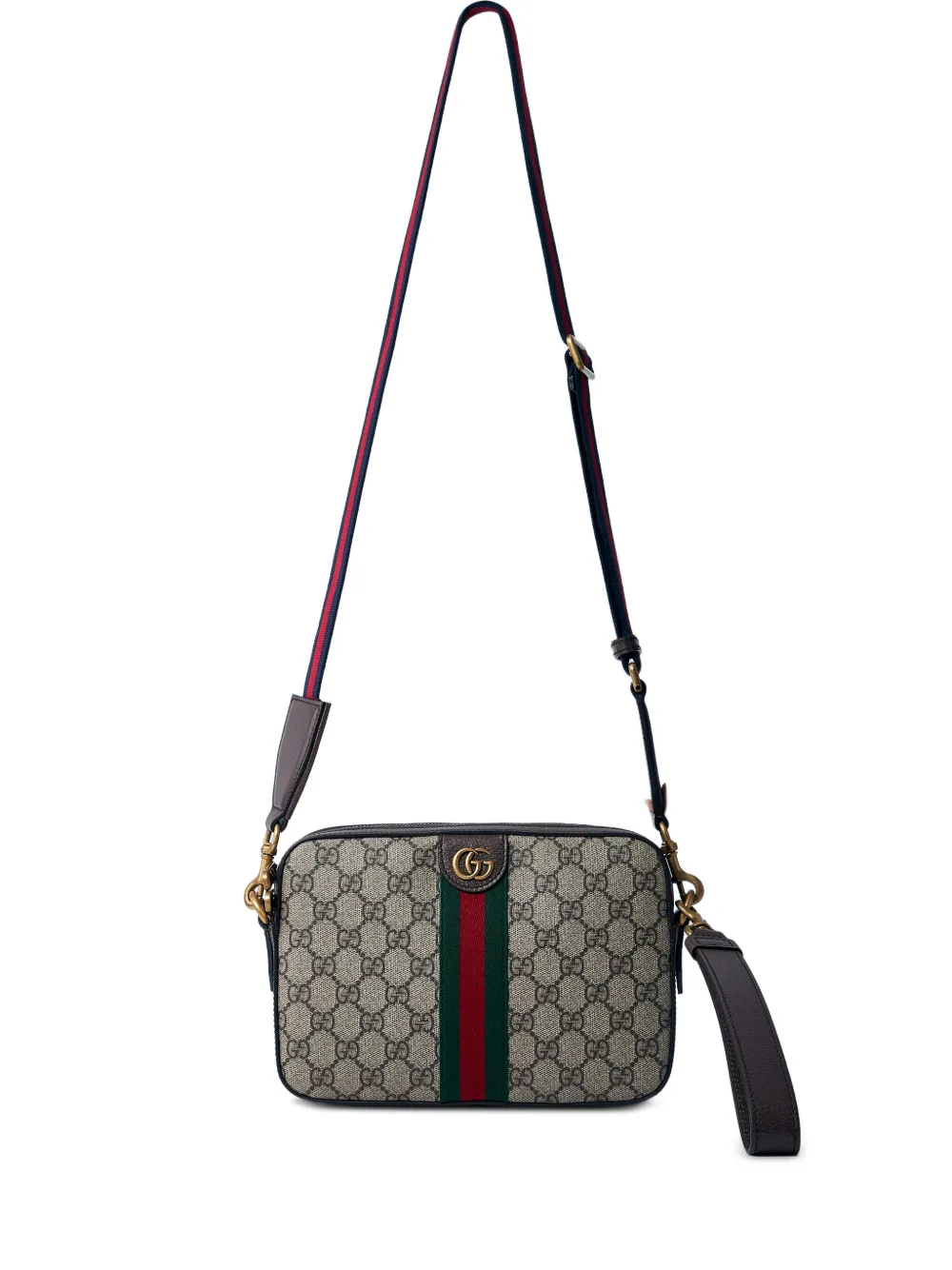 Gucci GG Supreme canvas crossbodytas Bruin