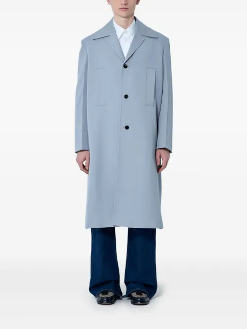 Gucci manteau à revers crantés