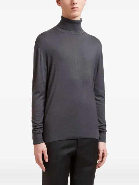 Aiezen roll-neck ribbed sweater