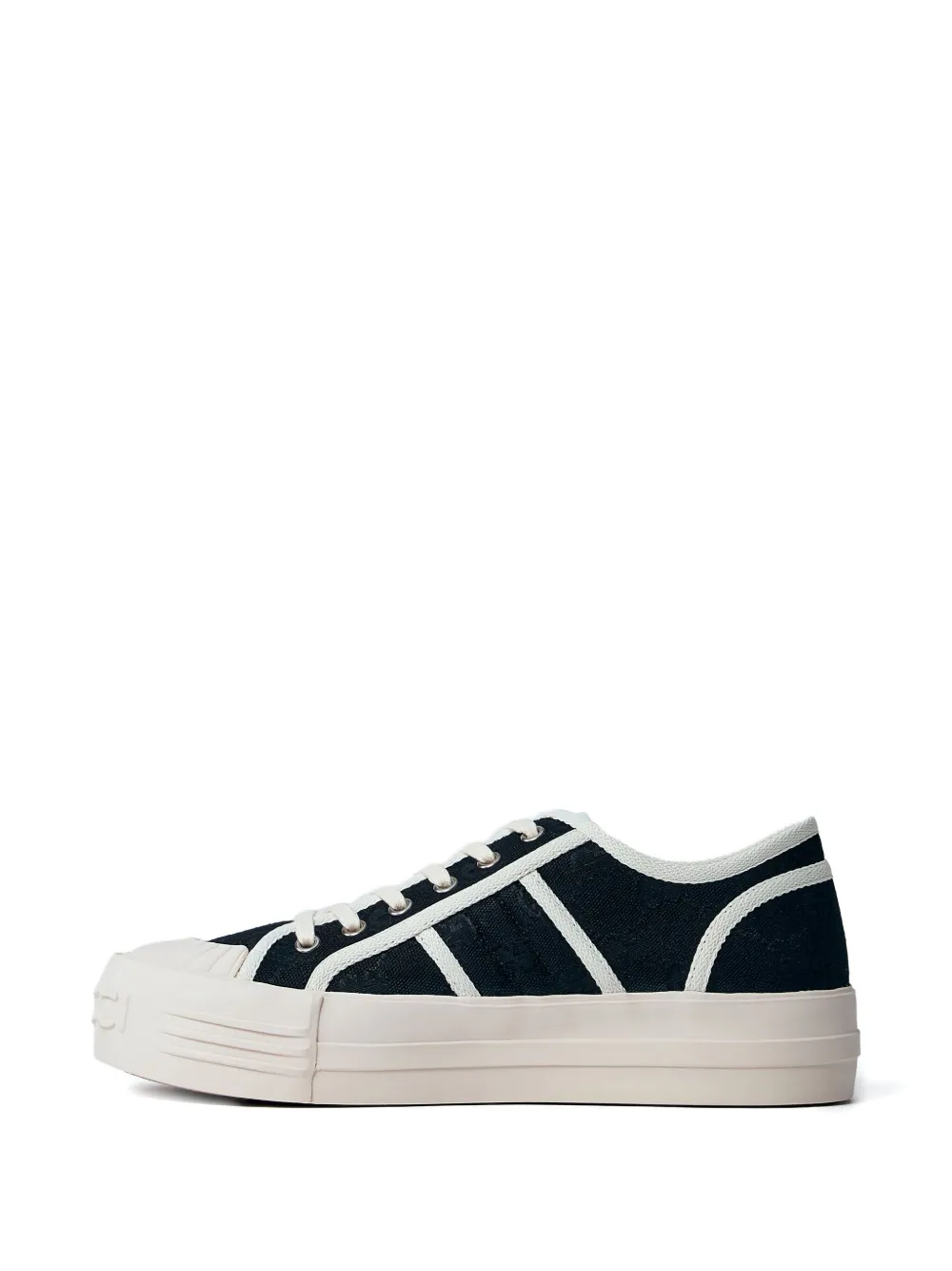Gucci Sneakers met vlakken en logopatroon Zwart