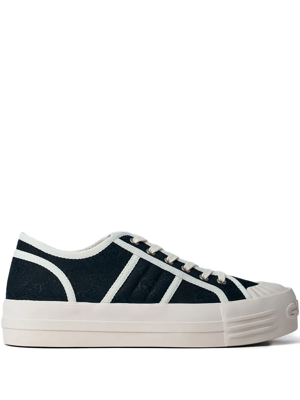 Gucci Sneakers met vlakken en logopatroon Zwart