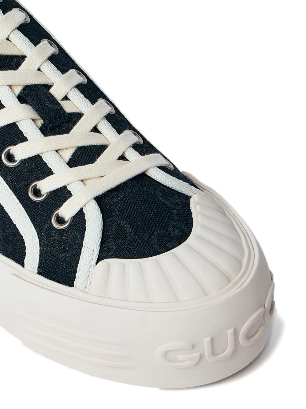 Gucci Sneakers met vlakken en logopatroon Zwart
