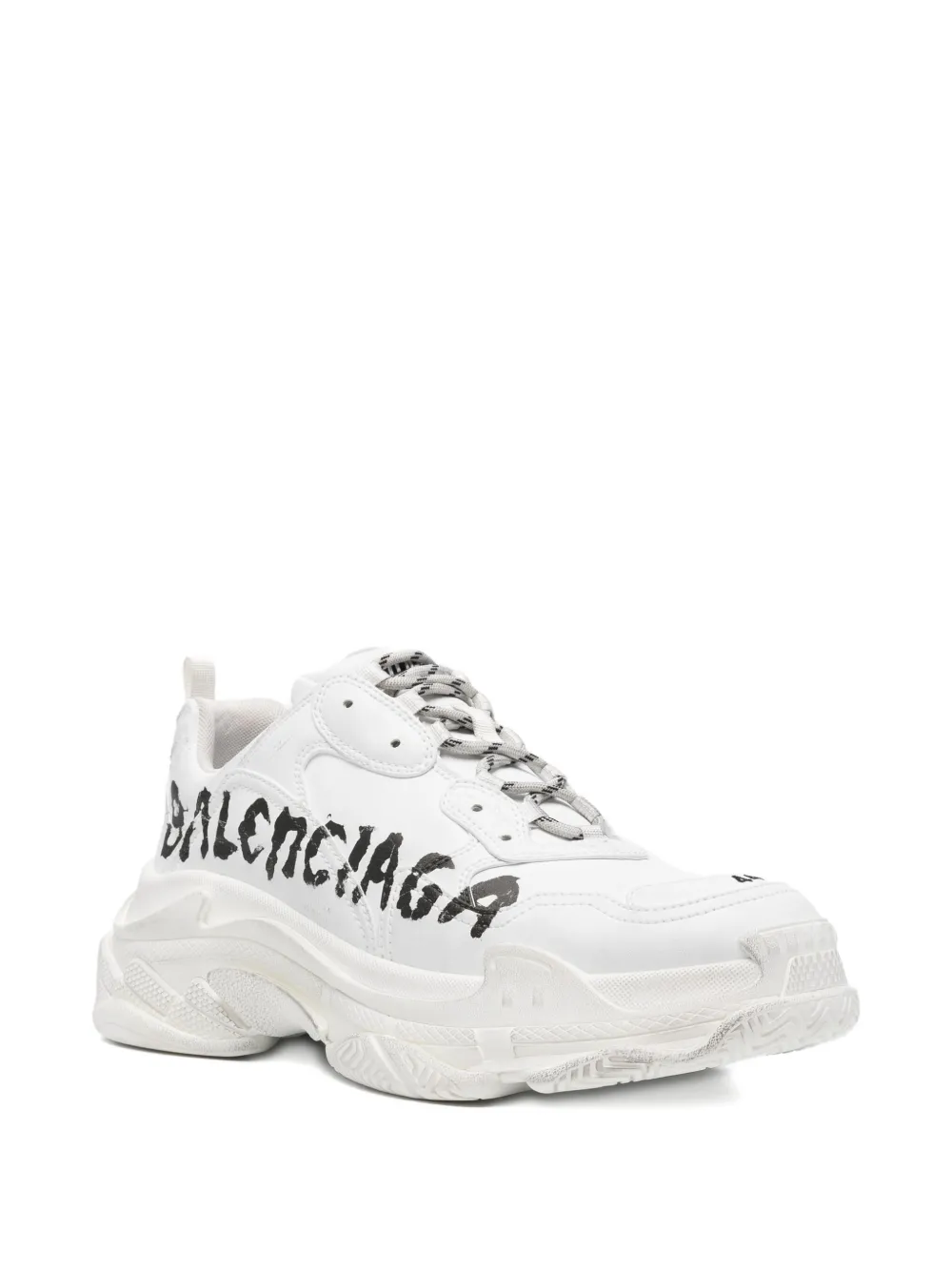 Balenciaga Triple S graffiti-print chunky sneakers White