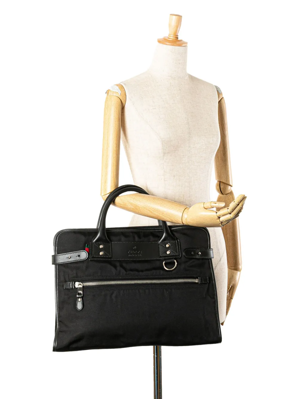 Gucci Pre-Owned 2000-2015 Web Nylon business bag | Pre-Owned | Image 2