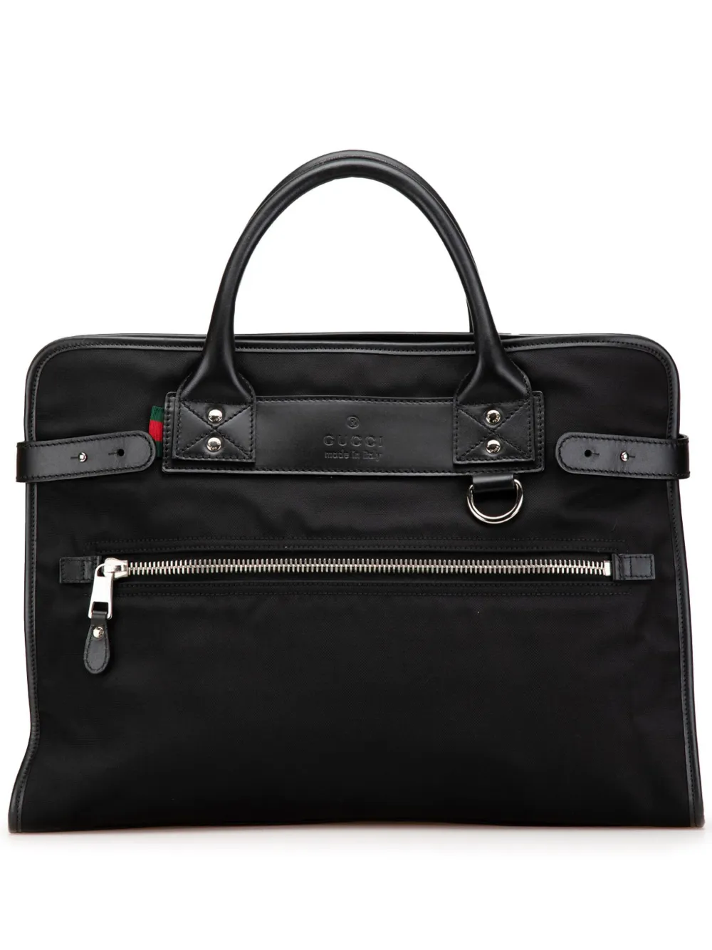 Gucci Pre-Owned 2000-2015 Web Nylon business bag - ブラック Gucci Pre-Owned 2000-2015 Web Nylon business bag - ブラック
