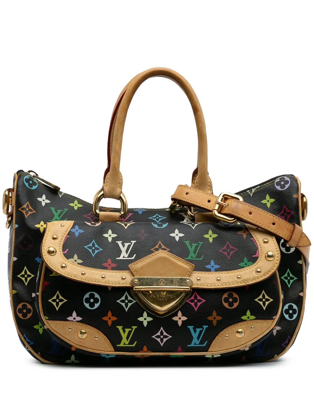Louis Vuitton Pre-Owned Monogram Rita flerfärgad axelremsväska från 2009 | svart | Image 1